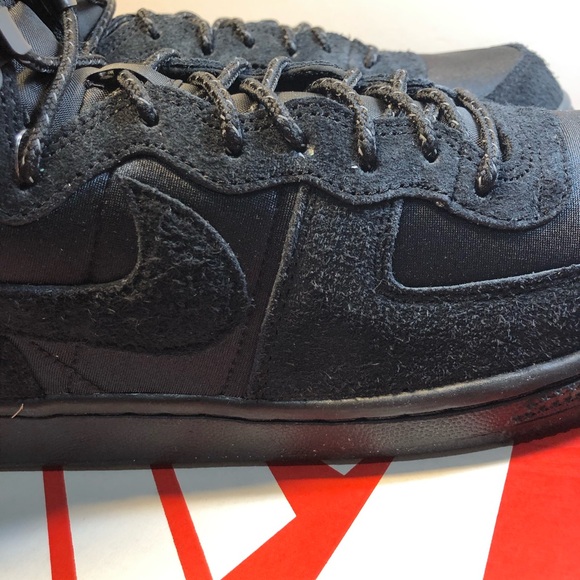 Nike TERMINATOR HIGH HIKING BOOT TRIPLE BLACK Men’s 9.5 Women’s 11 New - Picture 11 of 15